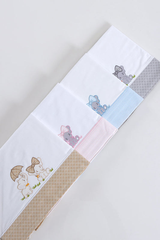COTTON baby sheet sets - Assorted embroidery