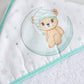 Toalha de banho para Bebé estampada urso na lua - 80x80cm