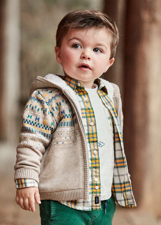 Casaco tricot forrado bebé - Mayoral