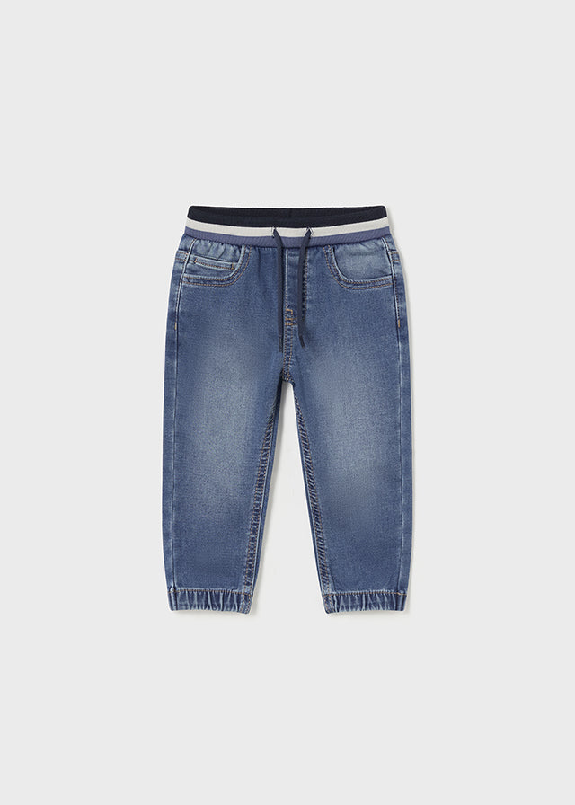 Calça jogger soft denim Base - Mayoral