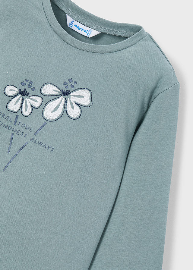 Camisola básica criança Sálvia - Mayoral