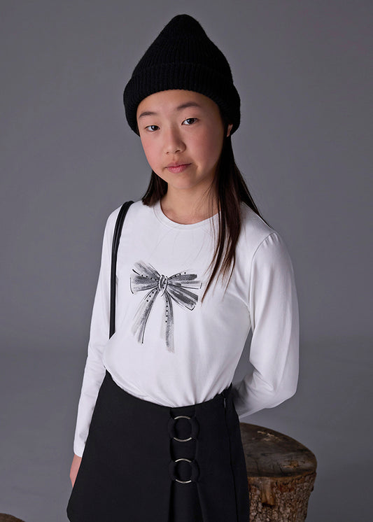 Camisola básica bebé Nata-preto - Mayoral