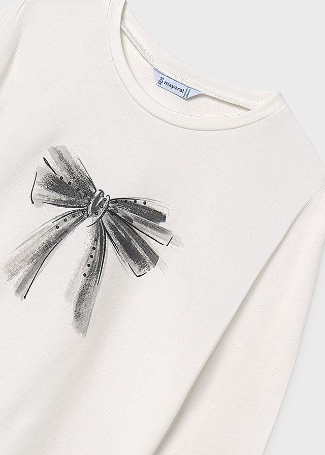 Camisola básica bebé Nata-preto - Mayoral