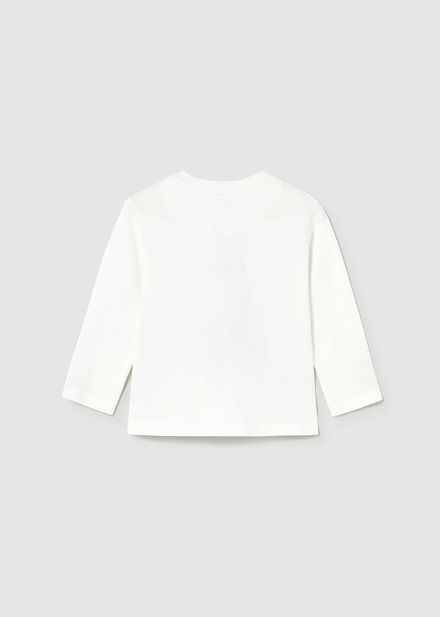 Camisola aplicações animal Nata-morsa - Mayoral