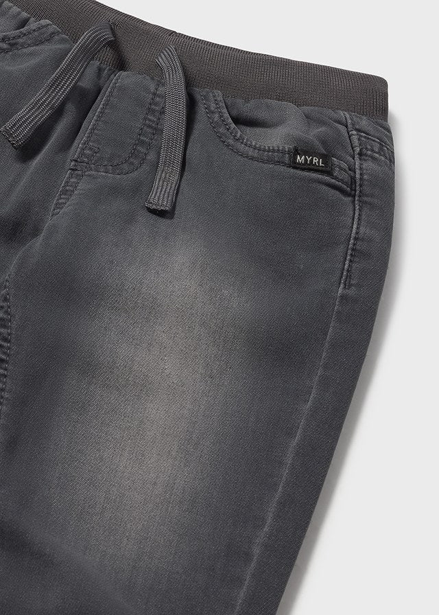 Calça soft denim jogger Cinza escu - Mayoral