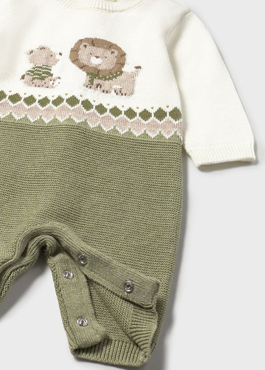 Fato de bebé tricô - Mayoral Newborn - Basil vig