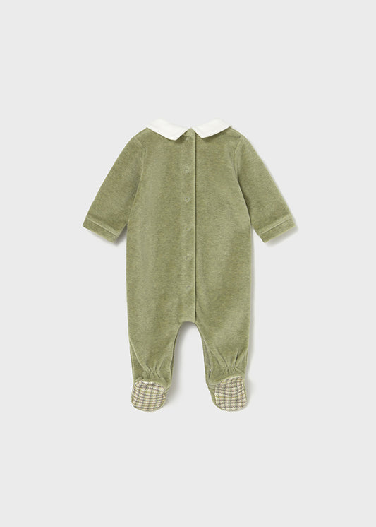 Babygrow aveludado gola - Mayoral Newborn - Basil vig