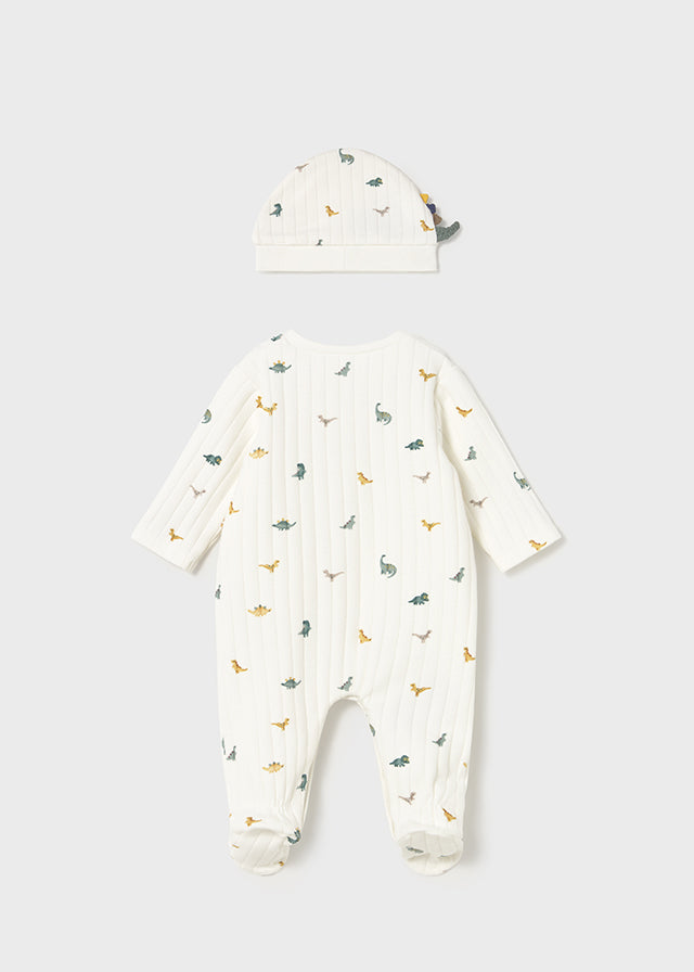 Set babygrow com gorro - Mayoral Newborn - Crú-gelo