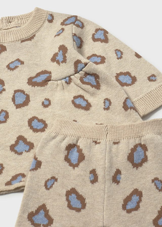 Conjunto 2 peças tricô - Mayoral Newborn - Tapioca vi