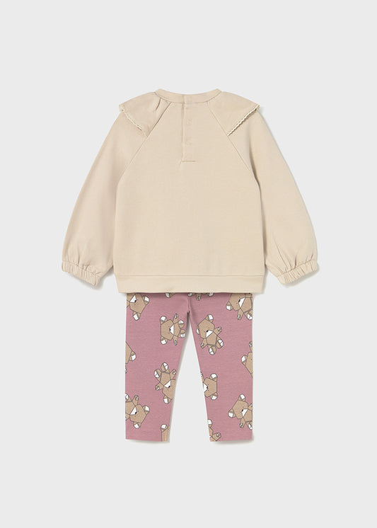 Conjunto leggings sweat Orquídea - Mayoral