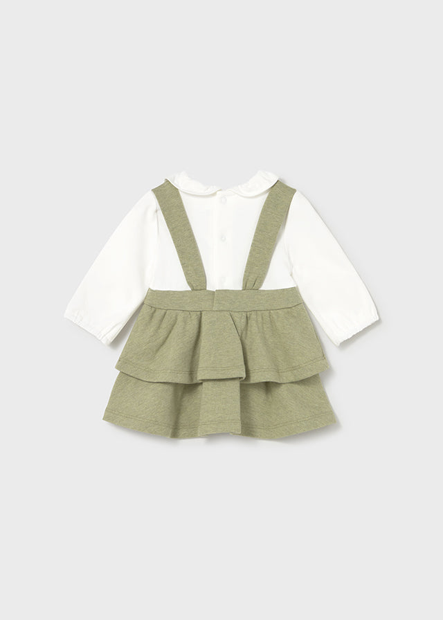Vestido combinado bebé - Mayoral Newborn - Basil vig