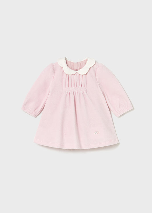 Vestido Aveludado - Mayoral Newborn - Rosa baby