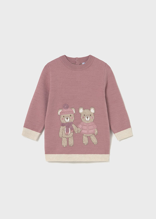 Vestido tricô jacquard Orquídea - Mayoral