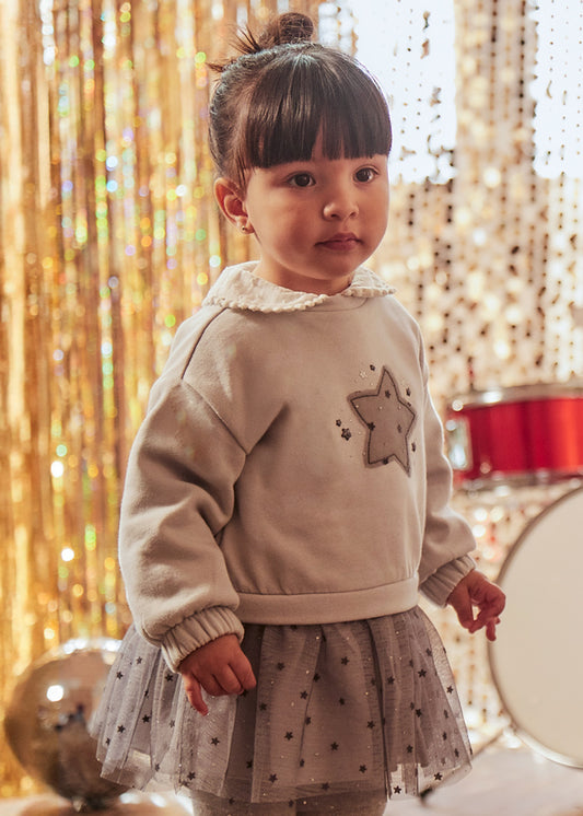 Vestido combinado tule Pérola - Mayoral
