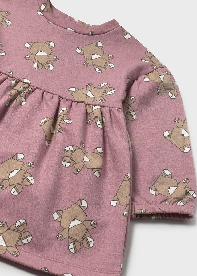 Vestido algodão estampado Orquídea - Mayoral