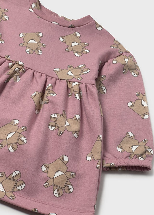 Vestido algodão estampado Orquídea - Mayoral