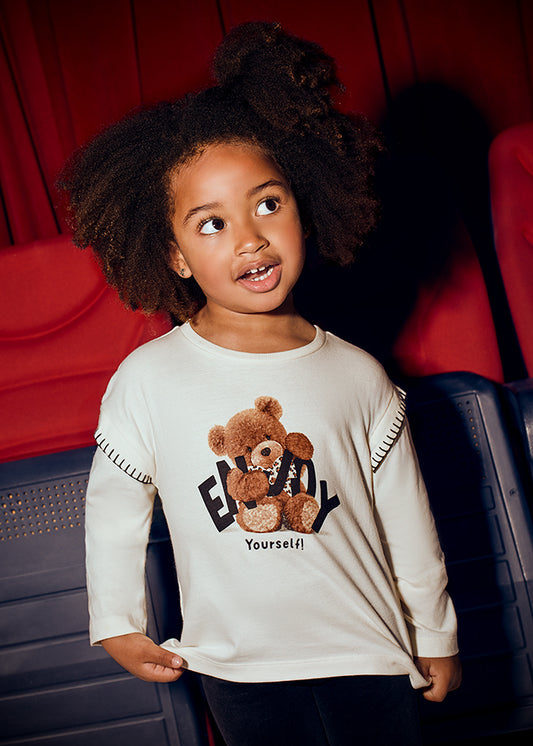 Camisola manga comprida urso Macchiato - Mayoral