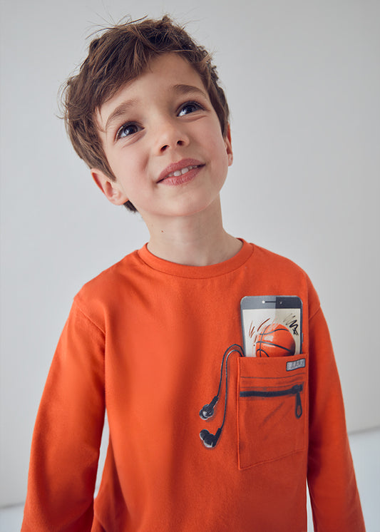 Camisola manga comprida Laranja - Mayoral