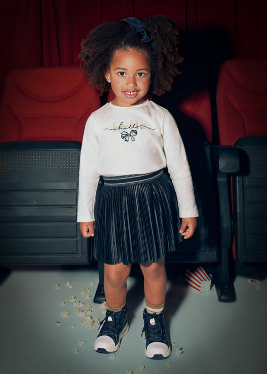 Saia plissada Preto - Mayoral