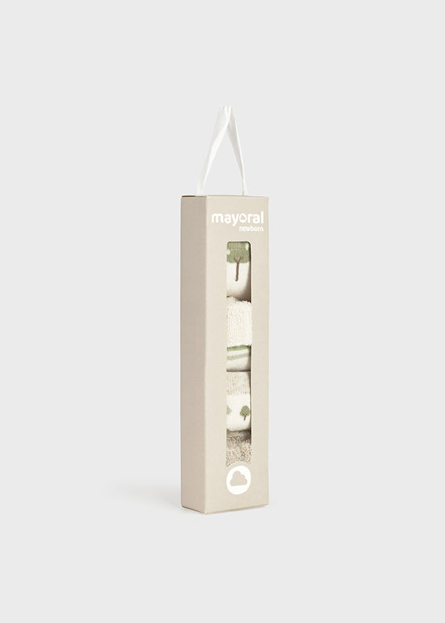 Set 4 pares de meias - Mayoral Newborn - Sálvia