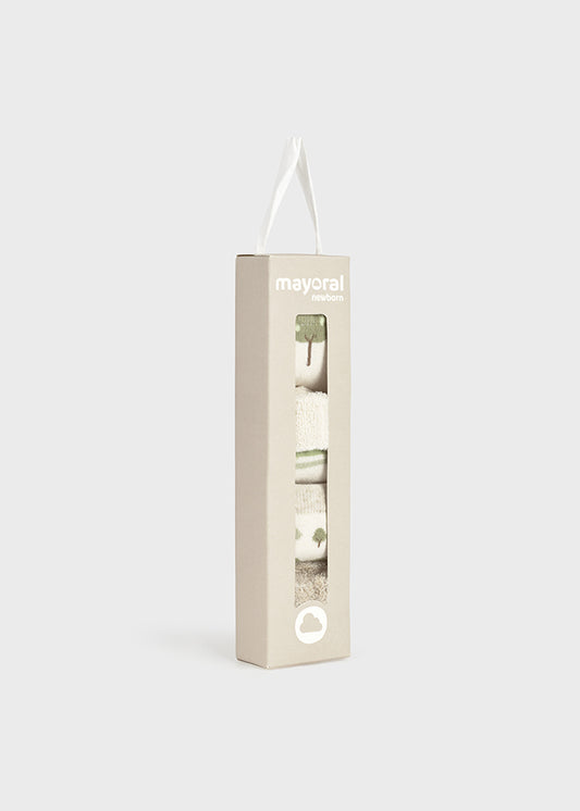 Set 4 pares de meias - Mayoral Newborn - Sálvia