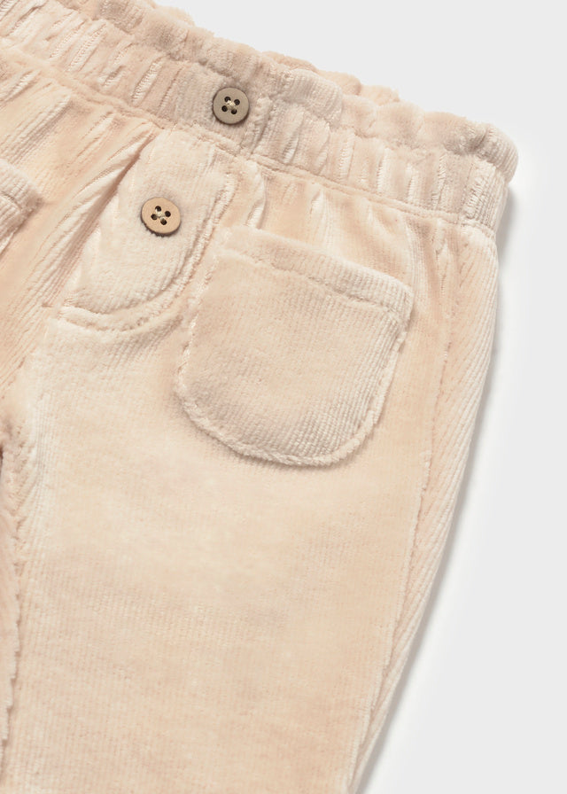 Calça bombazina bebé menina Mayoral 2509-16 Aveia