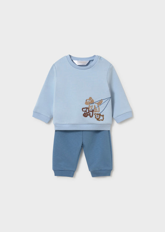 Conjunto de Malha 4 Peças para Bebé Menino – Azul Céu | Mayoral
