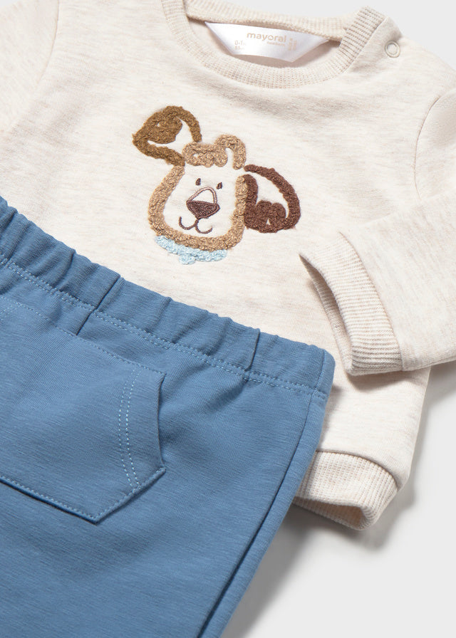 Conjunto de Malha 4 Peças para Bebé Menino – Azul Céu | Mayoral