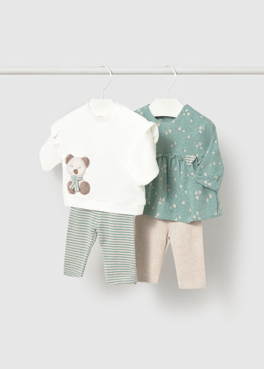 Pack de 3 Pijamas para Bebé Menina – Avelã | Mayoral