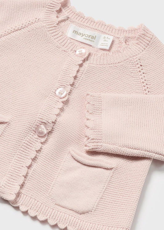 Nude knit coat