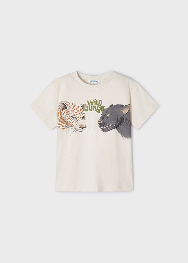 T-shirt Better Cotton menino "wild jungle"