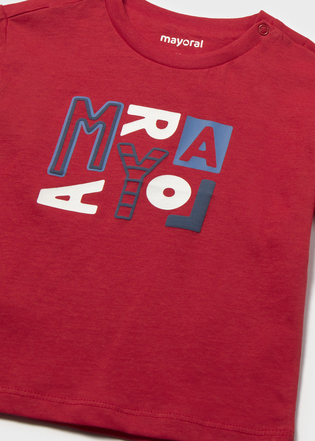 T-shirt básica - Tomate - Mayoral