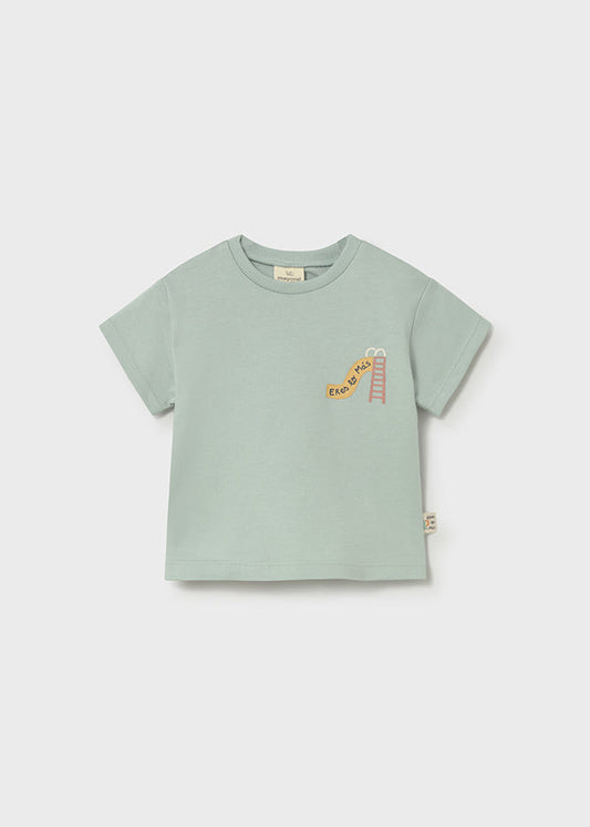 T-shirt manga curta - Cor Menta - Mayoral