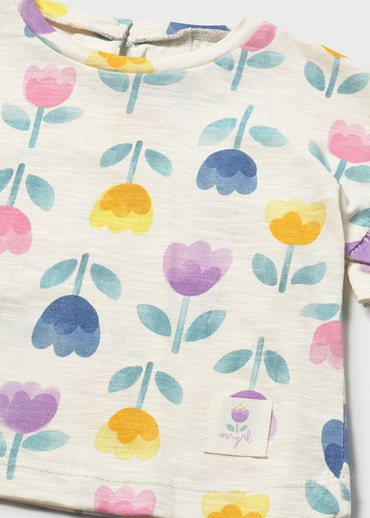 T-shirt estampada - Lilac - Mayoral