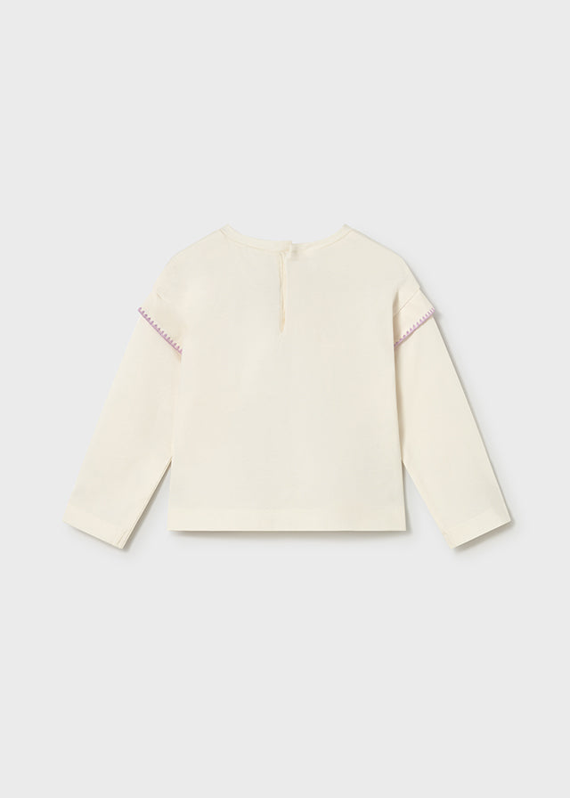 Camisola manga comprida - Osso-lila - Mayoral