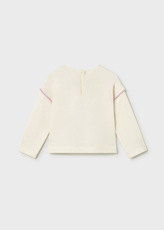 Camisola manga comprida - Osso-lila - Mayoral