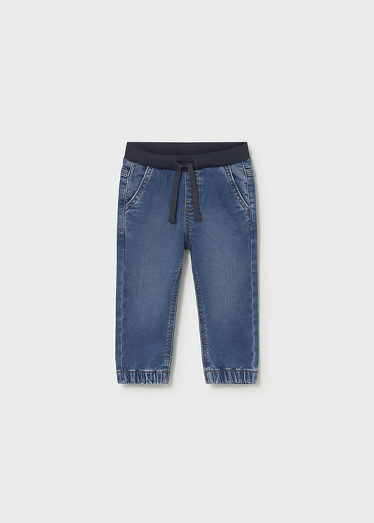 Calça soft denim jogger - Base - Mayoral