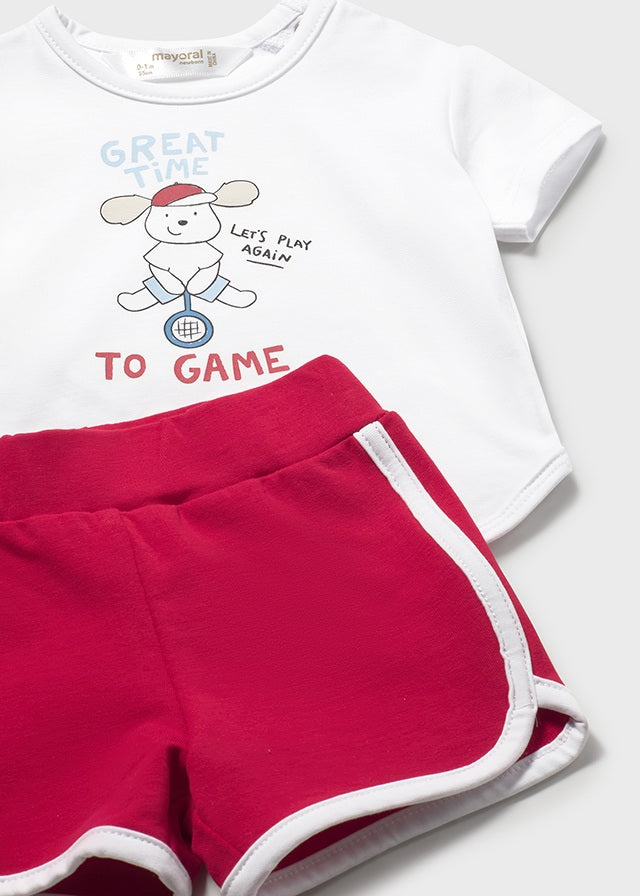 Conjunto algodão 4 peças - Cor Vermelho - Mayoral