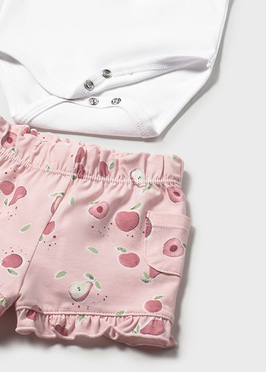 Set 2 bodies e 2 shorts - Cor Rose - Mayoral
