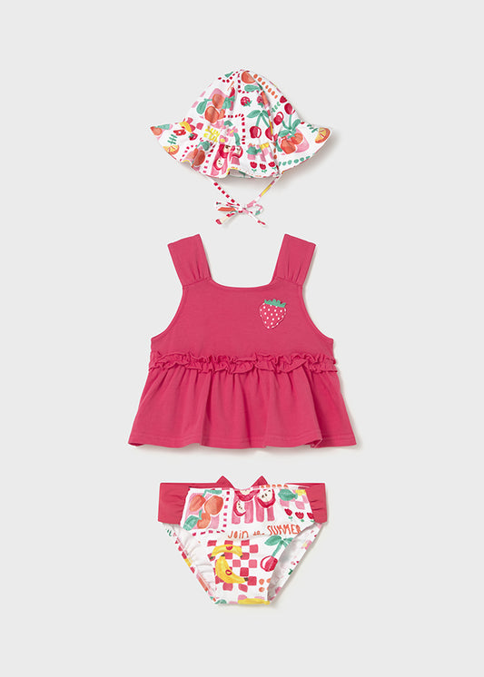 Conjunto banho 3 peças - Hibisco - Mayoral