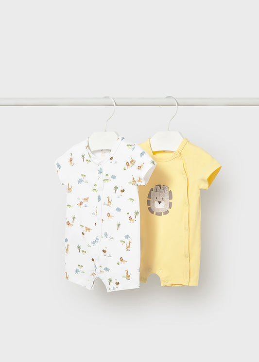 Set 2 babygrow curtos - Cor Sunny - Mayoral