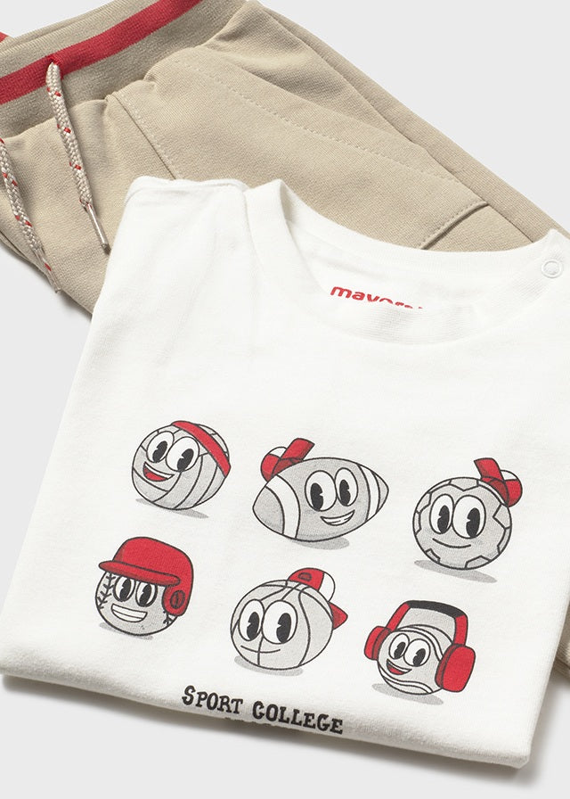 Fato treino 3 peças - Tomate - Mayoral