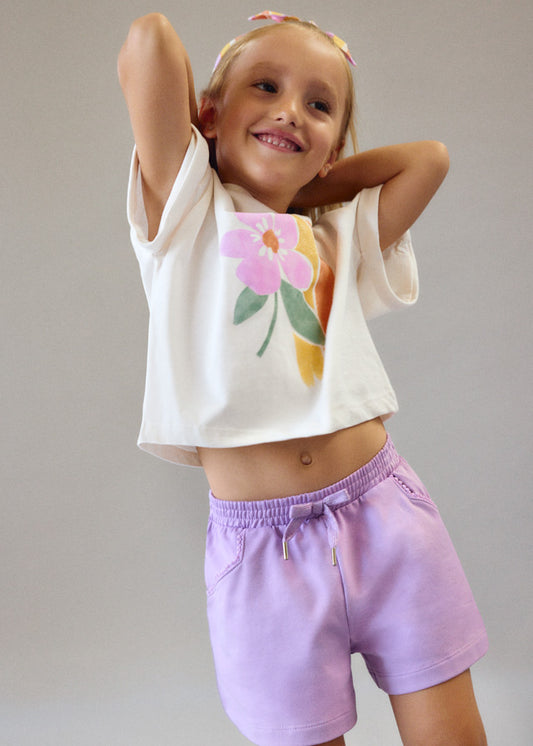 T´shirt risca - Osso - Mayoral