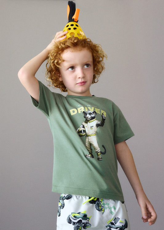 T´shirt driver - Verde - Mayoral