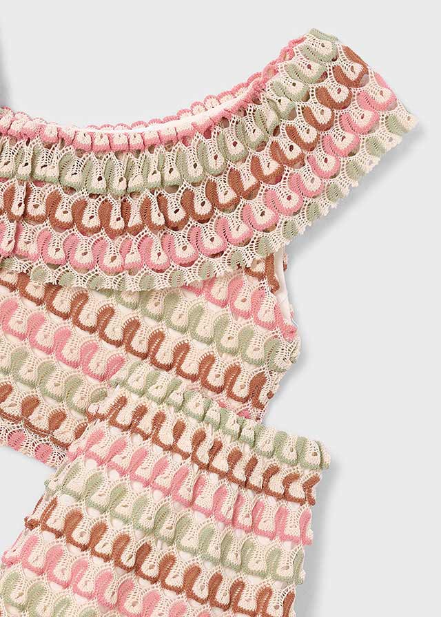 Conjunto calção fantasia - Tangerina - Mayoral