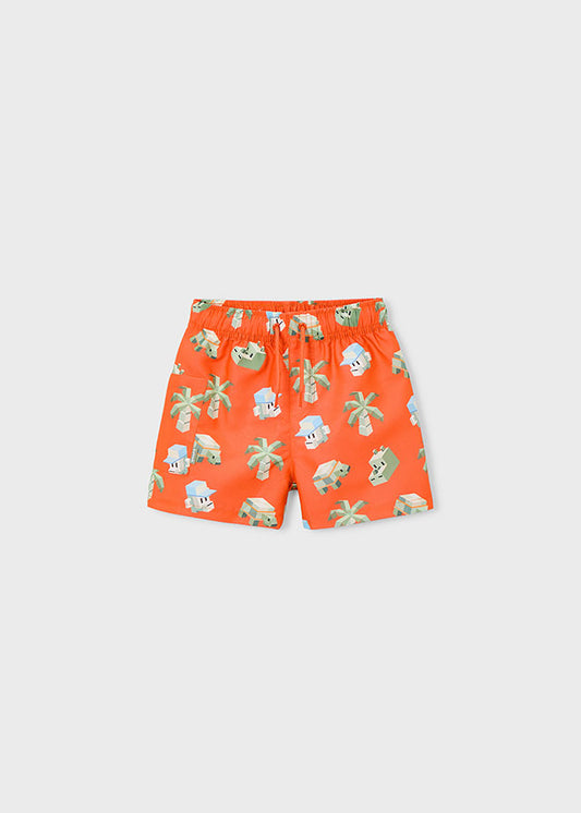 Bermuda de banho estampada - Laranja - Mayoral