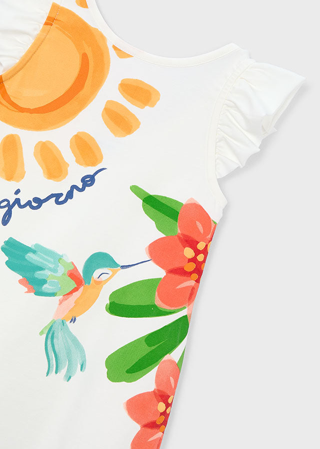 Vestido algodão - Crú - Mayoral