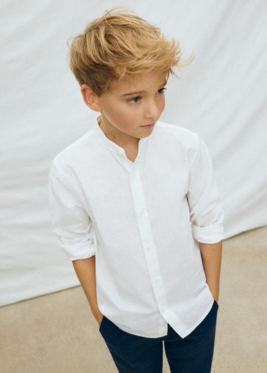Camisa manga comprida - Branco - Mayoral
