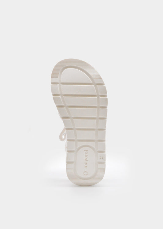 Sandália brilhos - Cor Branco - Mayoral