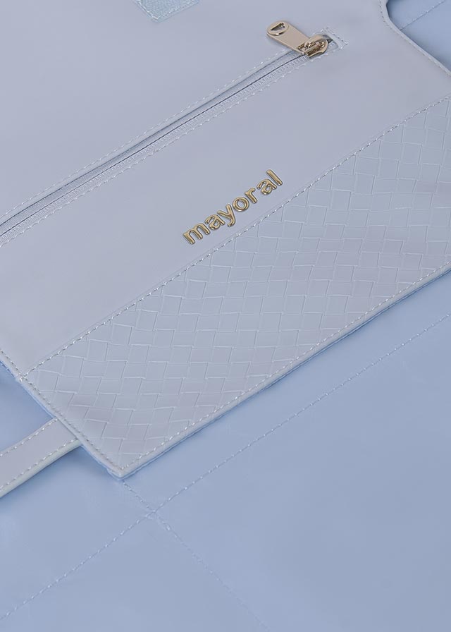 Sky blue diaper changing table